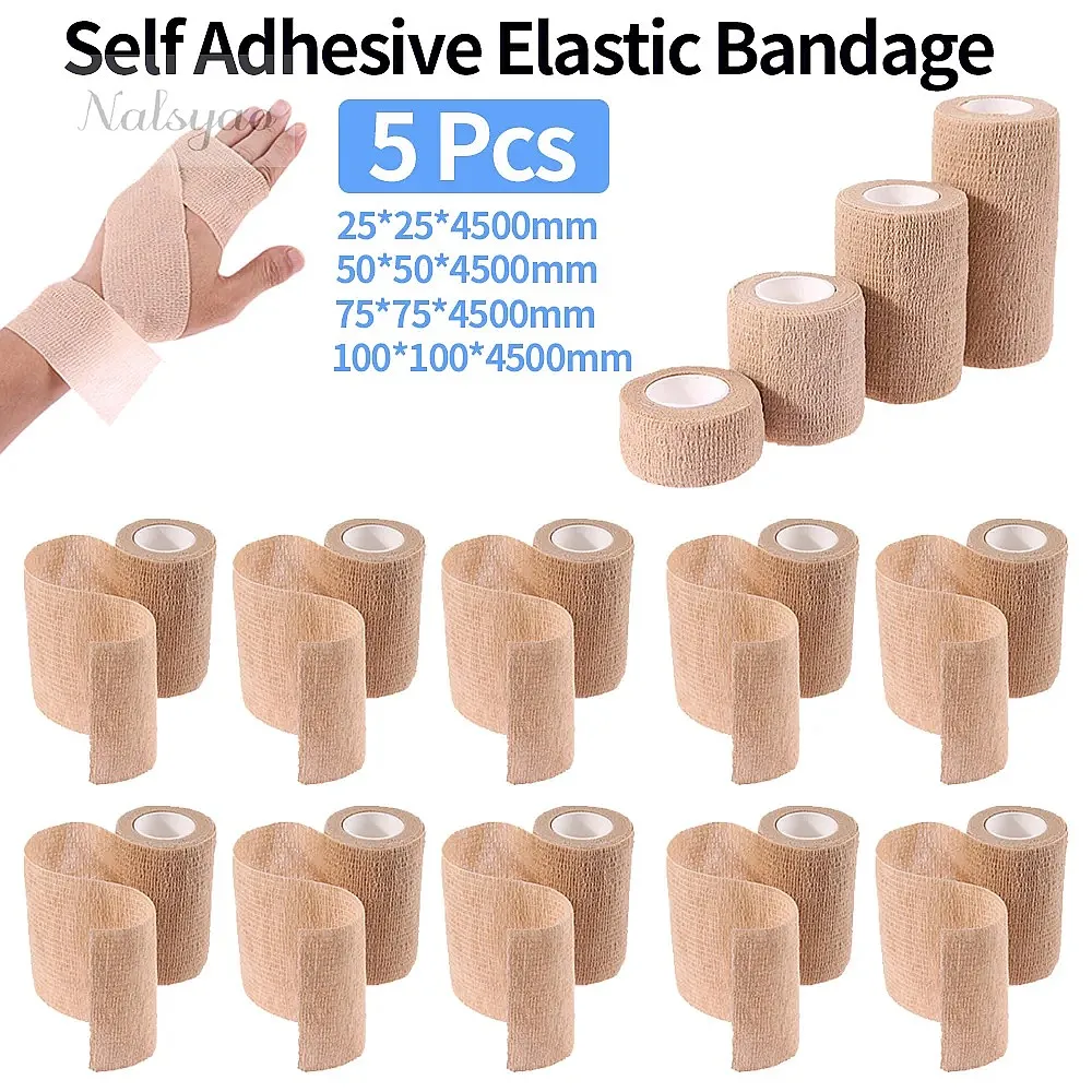 Wrist Wrap Support - 5 قطع من الضمادات المرنة اللاصقة