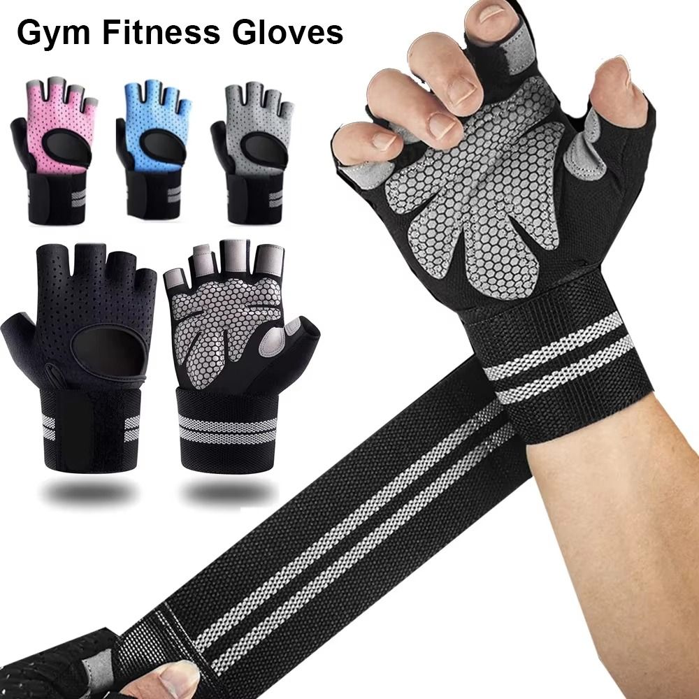 Wrist Wrap Support - زوج واحد مع قفازات معصم داعمة