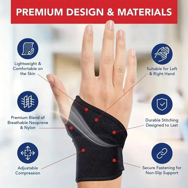 دعامة معصم قابلة للتعديل مثالي - مراجعة Wrist Wrap Support وسعره